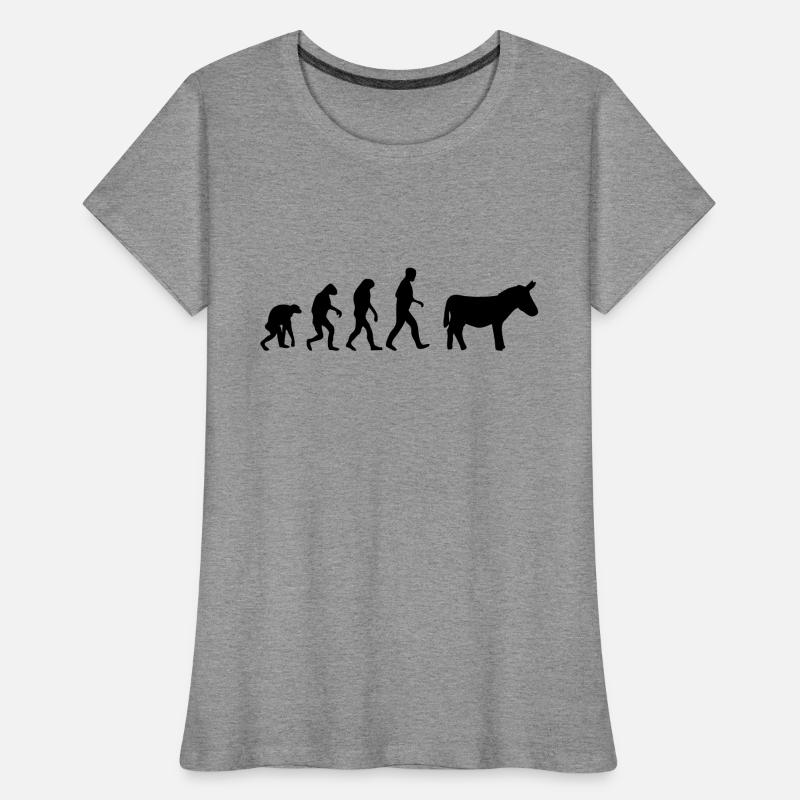 donkey evolution T-shirt bio Premium Femme
