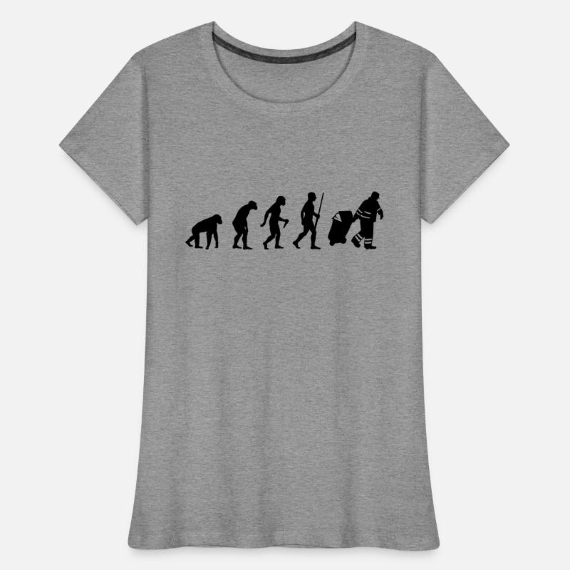 Garbage Man evolution T-shirt bio Premium Femme