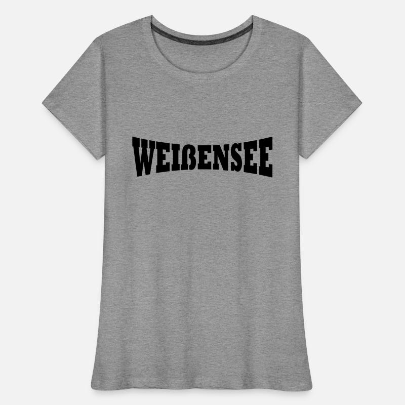 Weissensee lettrage T-shirt bio Premium Femme