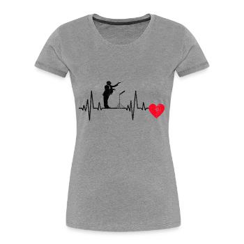 Dirigenten Geschenk Dirigieren Musik Dirigent - Frauen Premium Bio T-Shirt - Grau meliert - Vorne - Mia (176cm)