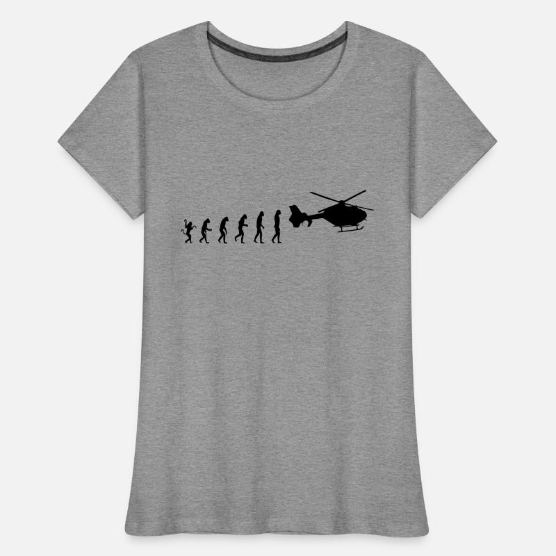 Helicopter Pilot Evolution Women's Premium Organic T-Shirt