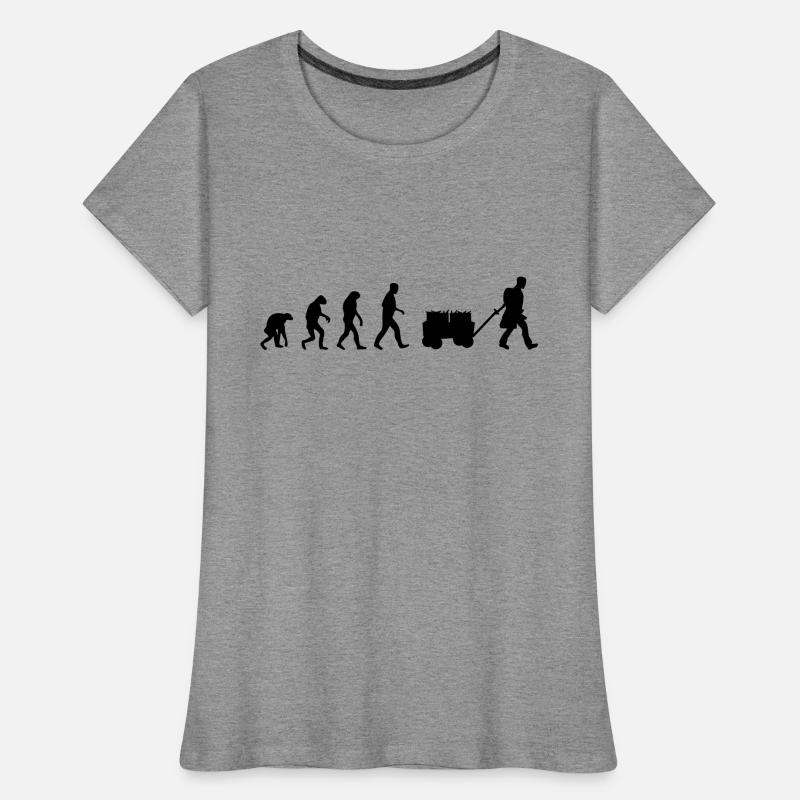 vatertag evolution Frauen Premium Bio T-Shirt