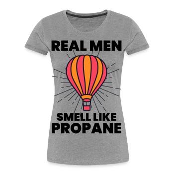 Heißluftballonfahrt Hopper Ballonfahrt Ballonfahrer - Frauen Premium Bio T-Shirt - Grau meliert - Vorne - Mia (176cm)