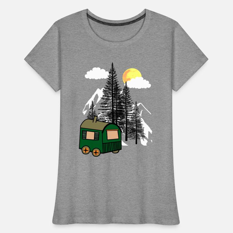 Construction trailer nature lovers eco nature exit flora Women's Premium Organic T-Shirt
