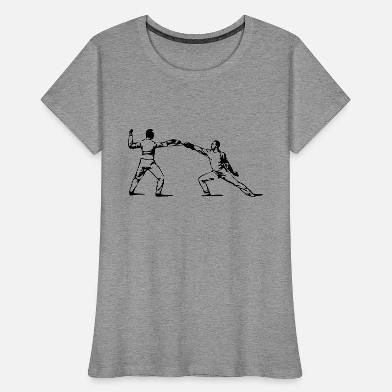 Escrime épée fleurette parade samurai9 T-shirt bio Premium Femme