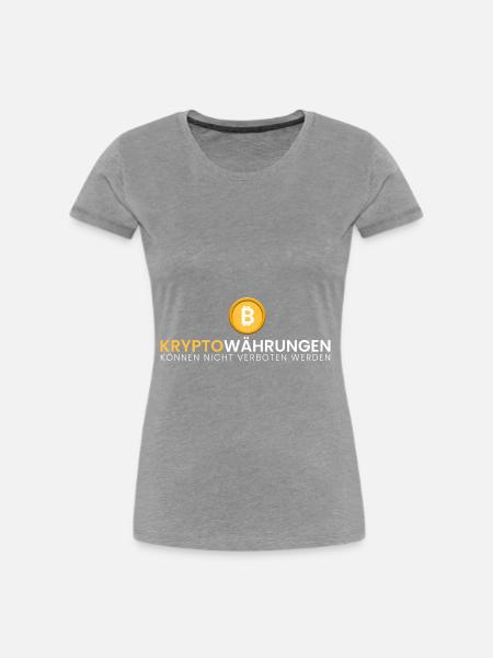 Kryptos = kein Verbot - Frauen Premium Bio T-Shirt - Grau meliert