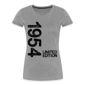 1954 Limited Edition black - Women's Premium Organic T-Shirt - heather grey - Front - Mia (176cm)