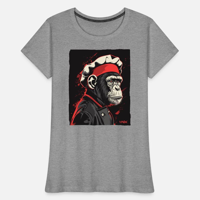 Monkey Chef et Monkey Chef T-shirt bio Premium Femme