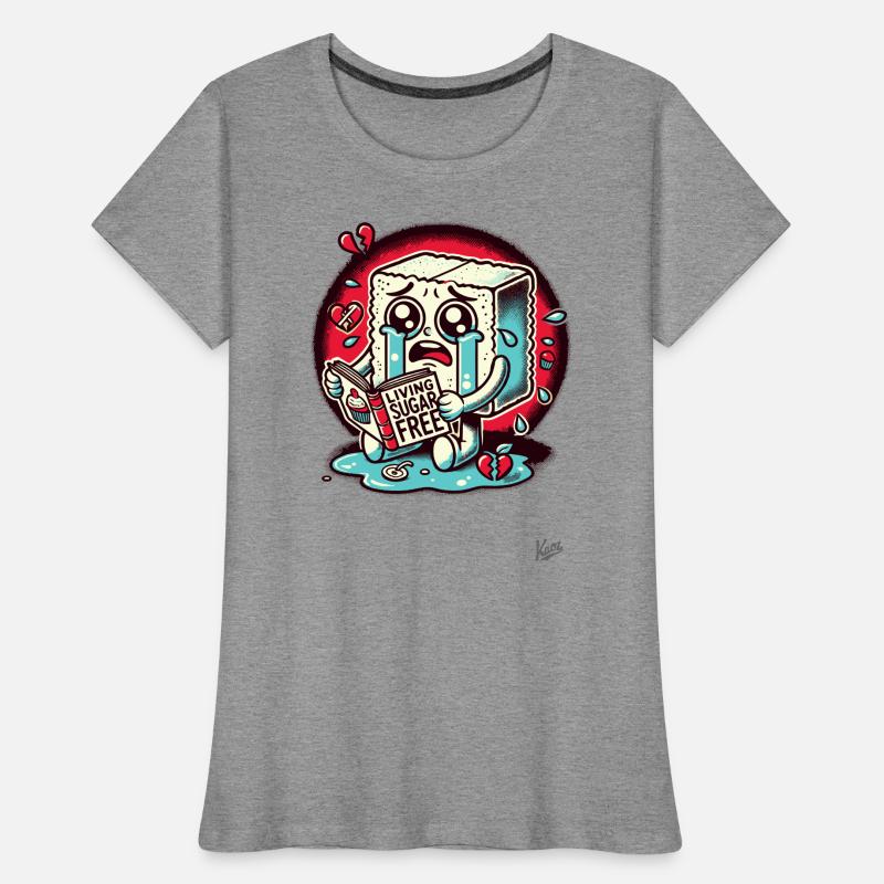 Weeping Sugar Cube: Life Without Sugar Women's Premium Organic T-Shirt