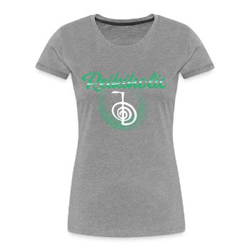 Reiki Meister - Frauen Premium Bio T-Shirt - Grau meliert - Vorne - Mia (176cm)