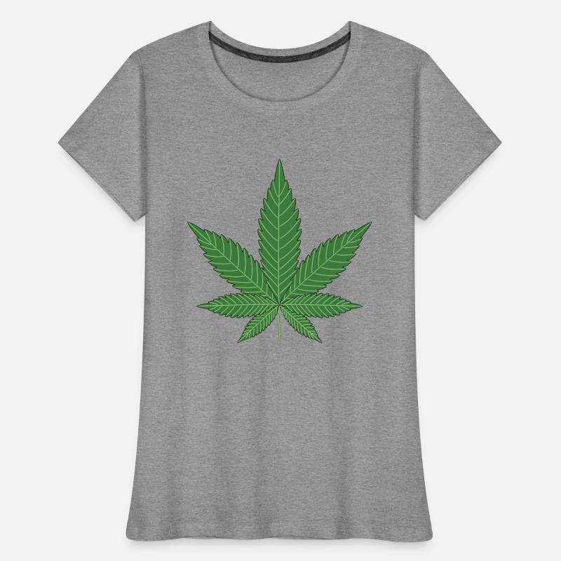 Hanfblatt Geschenk Idee Frauen Premium Bio T-Shirt