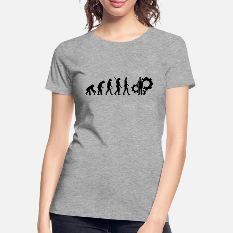 Evolution Techniker Technik b Frauen Premium Bio T-Shirt