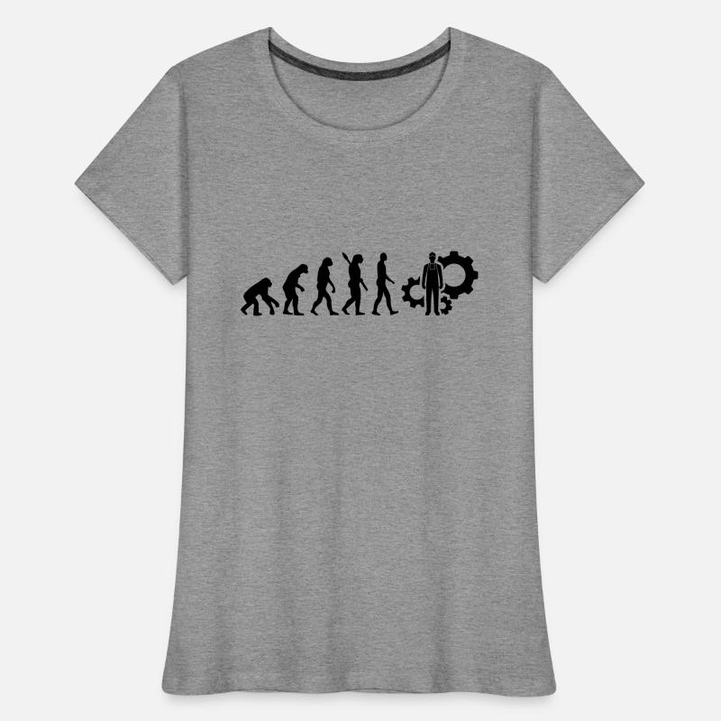 Evolution Techniker Technik b Frauen Premium Bio T-Shirt