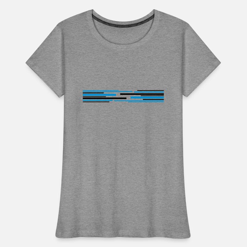 Many lines pattern Women's Premium Organic T-Shirt