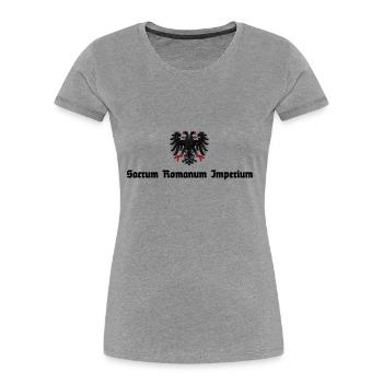 sacrum romanum imperium, holy roman empire - Women's Premium Organic T-Shirt - heather grey - Front - Mia (176cm)