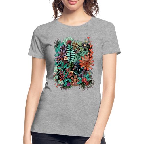 Blüten und Blätter - Frauen Premium Bio T-Shirt