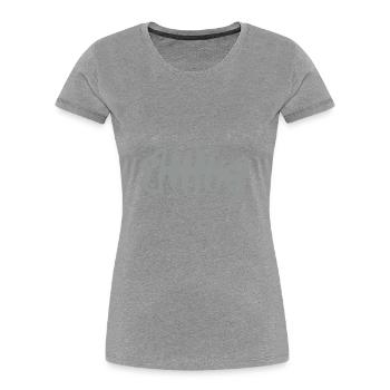fisherman's fall - Frauen Premium Bio T-Shirt - Grau meliert - Vorne - Mia (176cm)