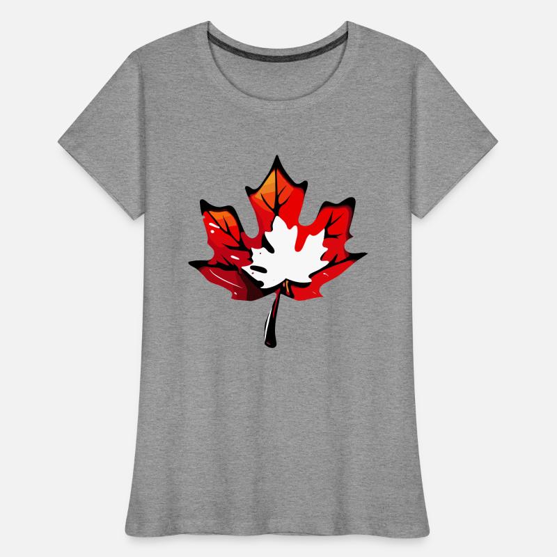 Feuille d’érable / Automne / Feuillage / Forêt / Nature T-shirt bio Premium Femme