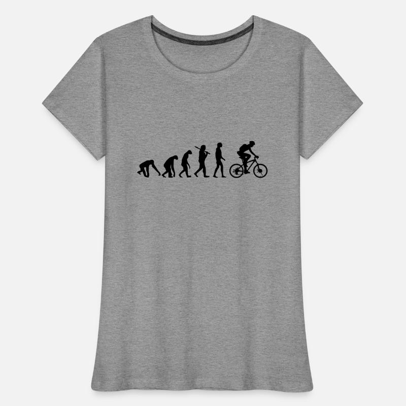 ÉVOLUTION DU VÉLO T-shirt bio Premium Femme
