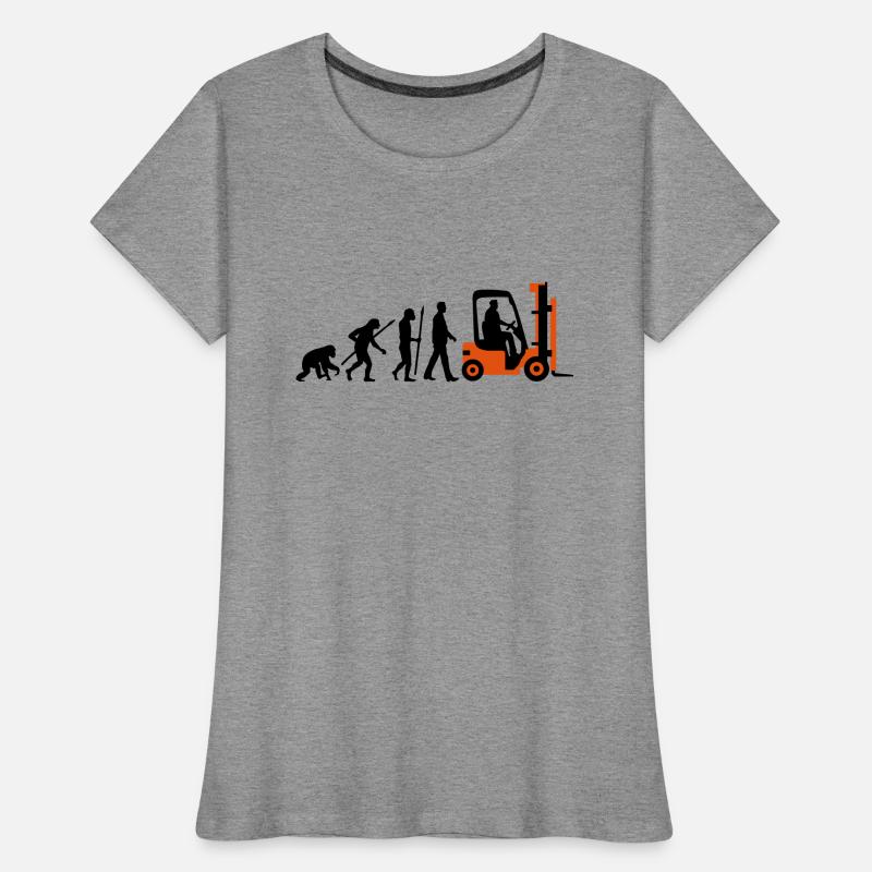 evolution_gabelstapler_122013_b_2c Frauen Premium Bio T-Shirt