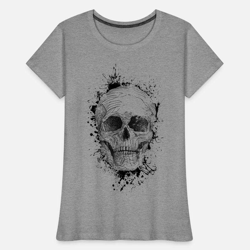 Crâne T-shirt bio Premium Femme