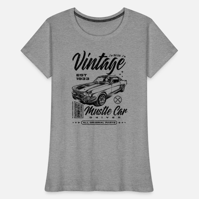 Ich bin nicht alt, ich bin ein Oldtimer, Oldtimer, geboren 1933 Frauen Premium Bio T-Shirt