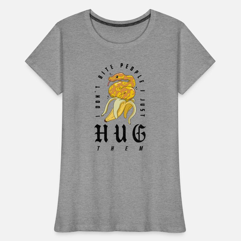 Ball Python Schlange Besitzer Banane Royal Python Frauen Premium Bio T-Shirt