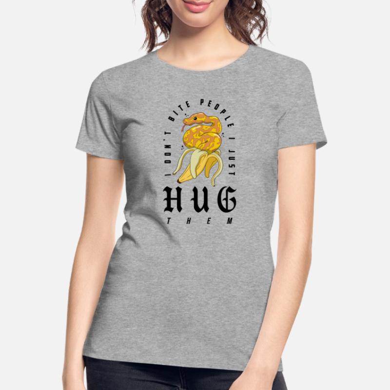 Ball Python Schlange Besitzer Banane Royal Python Frauen Premium Bio T-Shirt