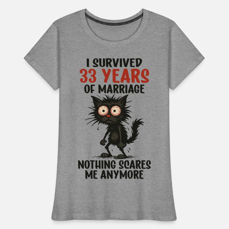 33 Hochzeitstag Geschenk Mann Frau Ehemann Ehefrau Frauen Premium Bio T-Shirt