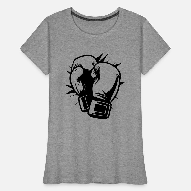 Gants de boxe Symbole Boxe Boxe T-shirt bio Premium Femme