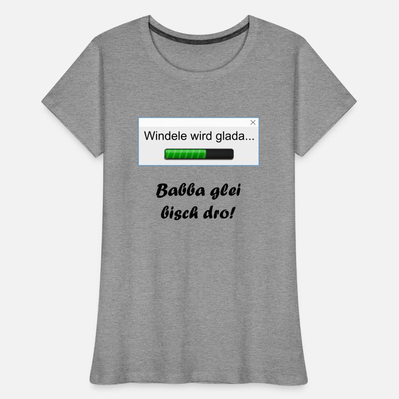 Couche devient glada ... T-shirt bio Premium Femme