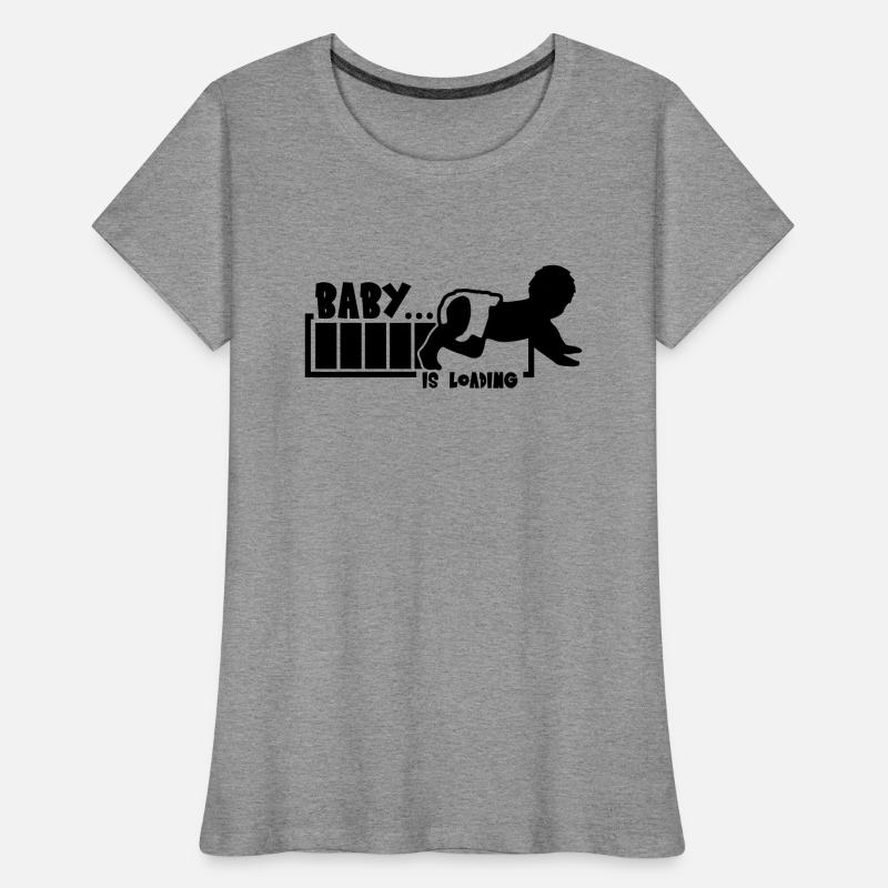 Baby Is Loading Women's Premium Organic T-Shirt