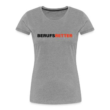 Professional rescuer - Women's Premium Organic T-Shirt - heather grey - Front - Mia (176cm)