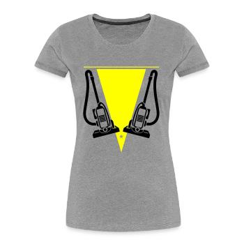 Vacuum Cleaner Cleaning Company - Women's Premium Organic T-Shirt - heather grey - Front - Mia (176cm)