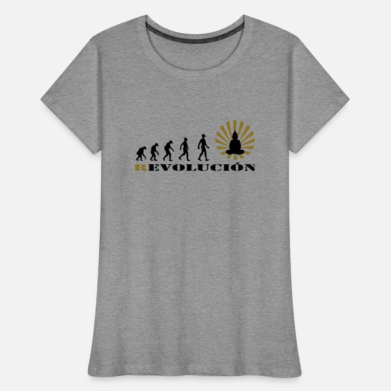 r-evolution, Evolution, darvin, revolution, Buddha Frauen Premium Bio T-Shirt
