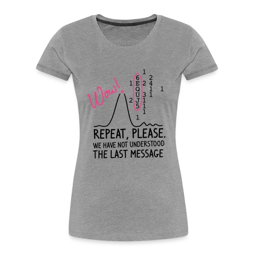 repeat please - Frauen Premium Bio T-Shirt
