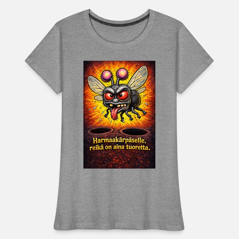Für eine graue Fliege ist das Loch immer eine Staubquelle Frauen Premium Bio T-Shirt