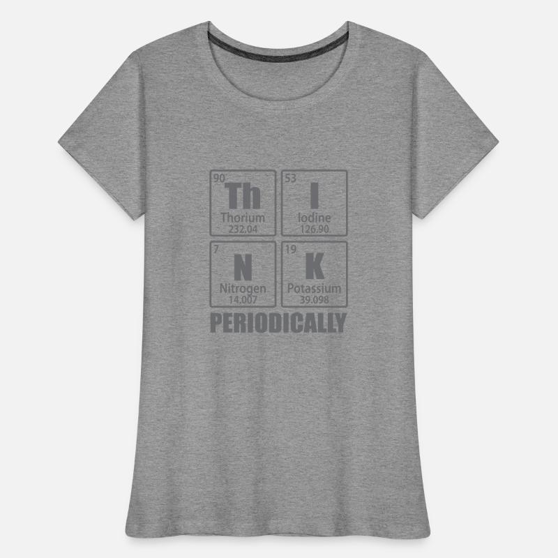 Think Periodically - Periodic Table Elements Women's Premium Organic T-Shirt