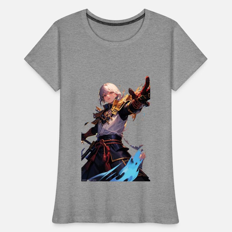 Samouraï des Éléments Maître du Feu et de la Glace Women's Premium Organic T-Shirt