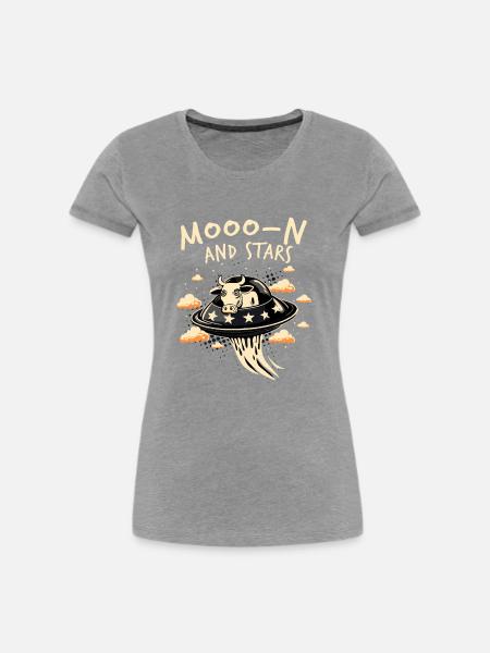 Mooo n Sterne - Frauen Premium Bio T-Shirt -