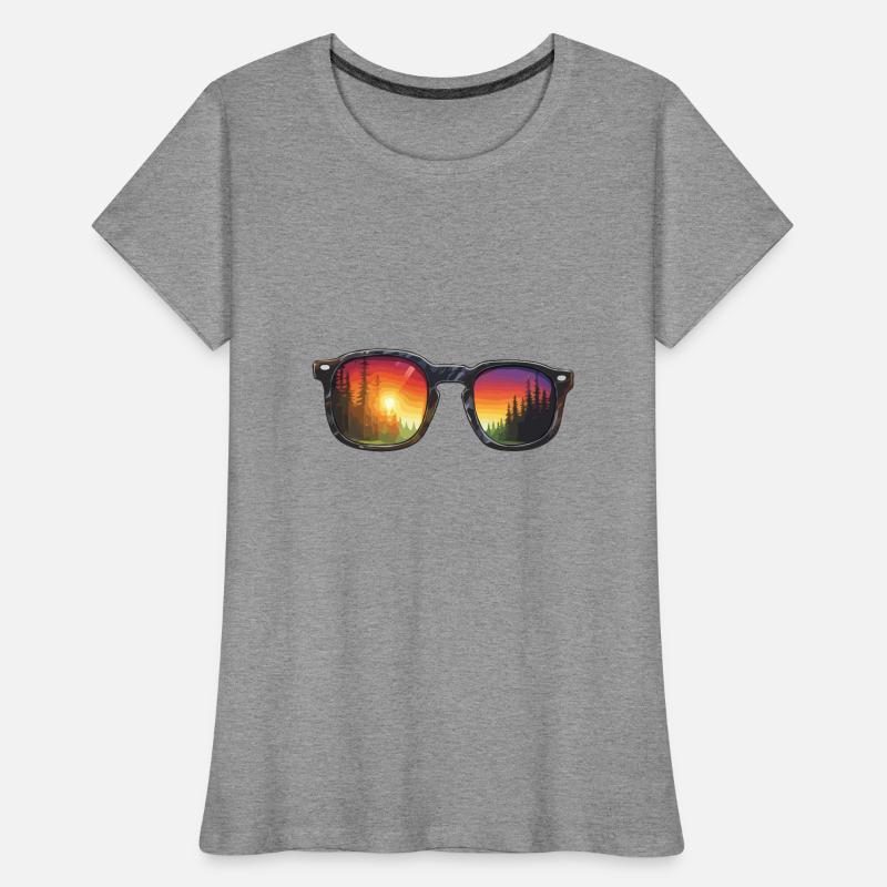 Sunglasses / Reflection / Forest / Reflection Women's Premium Organic T-Shirt