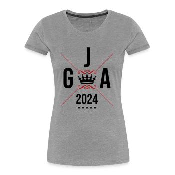 Bachelor party 2024 bachelor party - Women's Premium Organic T-Shirt - heather grey - Front - Mia (176cm)