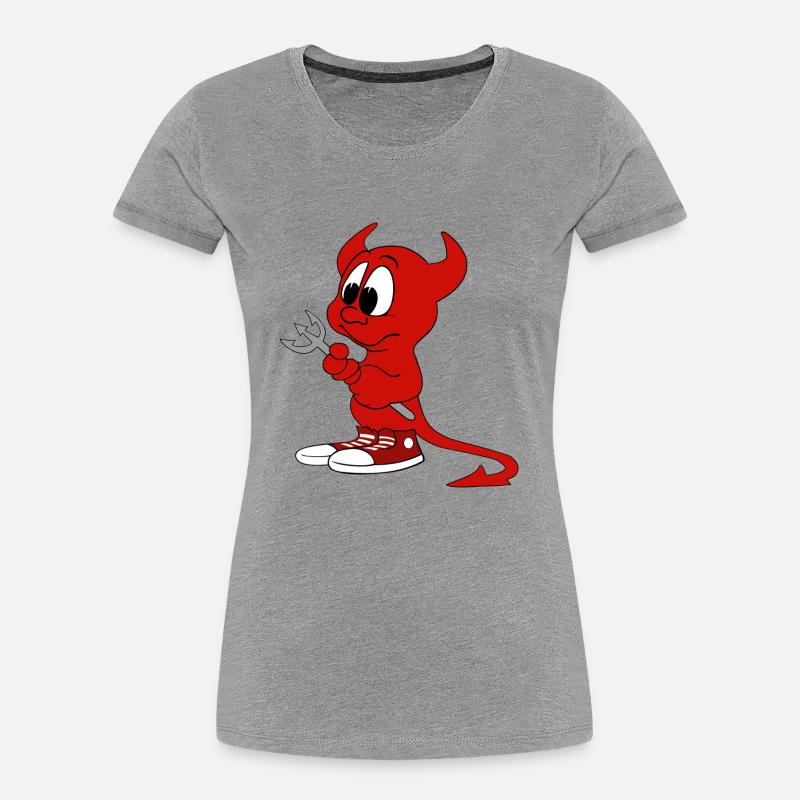 devil - T-shirt bio Premium Femme - gris chiné