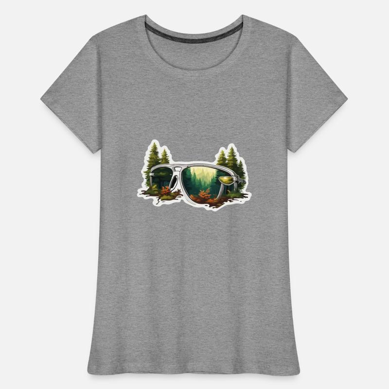 Sunglasses / Reflection / Forest / Reflection Women's Premium Organic T-Shirt