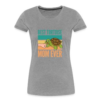 Best turtle moma ever - Women's Premium Organic T-Shirt - heather grey - Front - Mia (176cm)