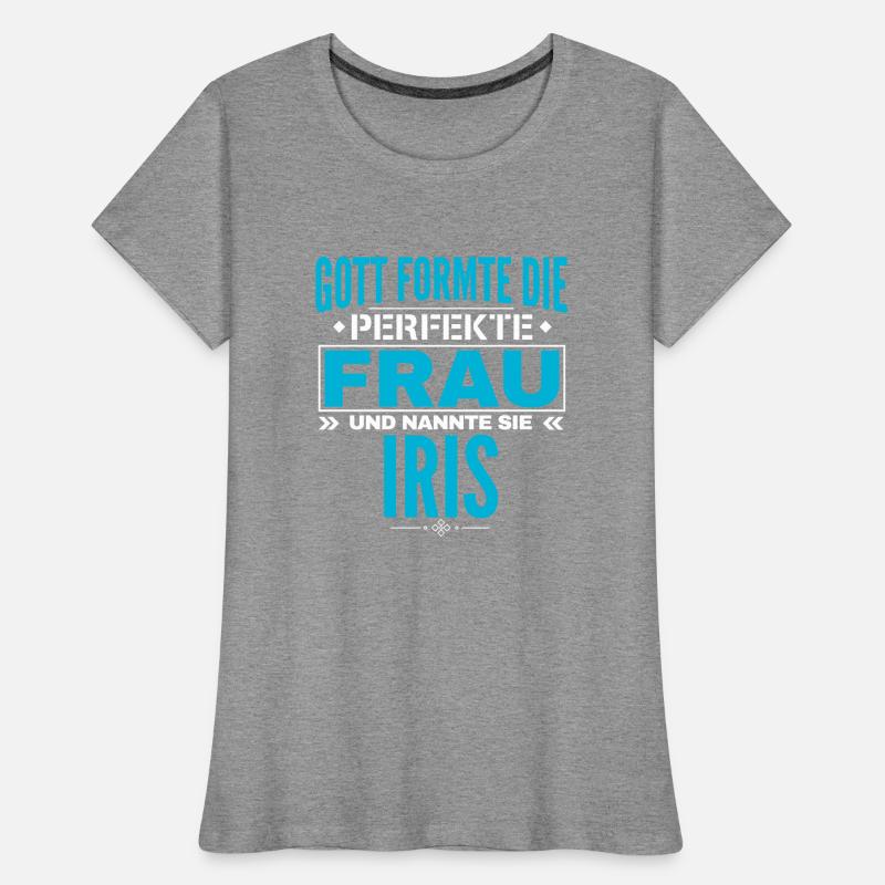 Conception du nom de l’iris T-shirt bio Premium Femme