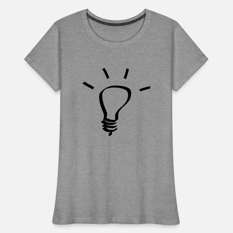 Ampoule idée cadeau T-shirt bio Premium Femme