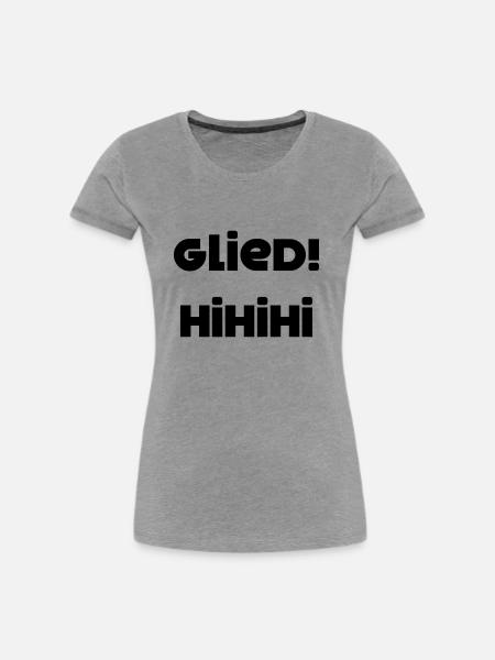 Glied HIHIHI - Frauen Premium Bio T-Shirt - Grau meliert