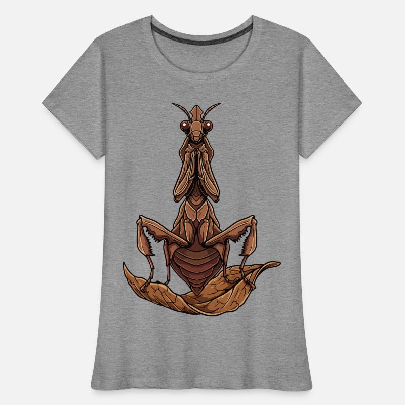 Mantis Dead Leaf Mantis Praying Insect Women's Premium Organic T-Shirt