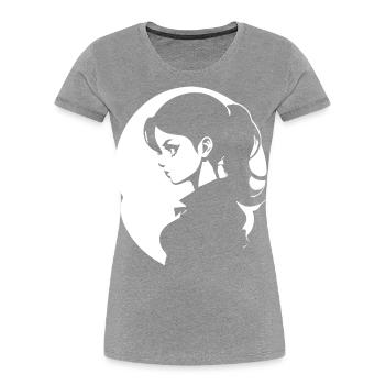 Batcave Girl Dark Fairytale Goth Okkulte Frauen Got - Frauen Premium Bio T-Shirt - Grau meliert - Vorne - Mia (176cm)